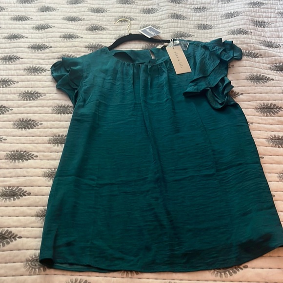 Alex & Lili Ruffle Sleeveless Blouse - Picture 2 of 4